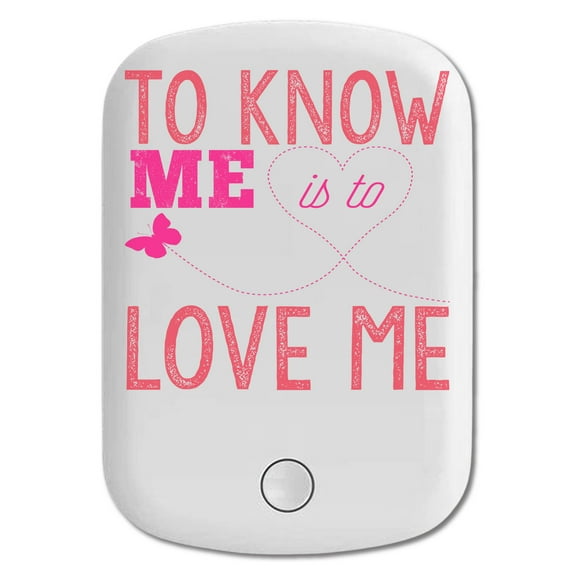 DistinctInk Magnetic Battery Pack, 10000 mAh Wireless Portable Charger with USB-C Cable, Compatible with MagSafe iPhone 14 / 13 / 12 Series - To Know Me Is To Love Me