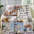 thumbnail image 4 of Best Mom Ever Custom Blanket, Birthday Gifts for Mom from Daughter Son with Pictures, Customized Photo Collage Mother Blankets Wife Birthday Gifts, Personalized Flannel Blanket with Photo as a Gift, 4 of 6