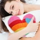 thumbnail image 4 of cojín de peluche con forma de corazón de arcoíris, ideal como regalo creativo para el hogar, la tienda o el coche (estilo corazón)., 4 of 6