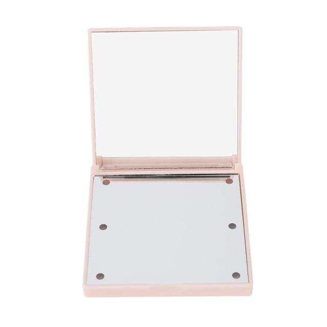 Espejo de bolsillo NikouMX Espejo plegable de maquillaje de viaje con luz LED