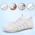 thumbnail image 4 of Zapatillas acuáticas L-RUN para senderismo para mujer y hombre descalzo, color blanco EU42, 4 of 6