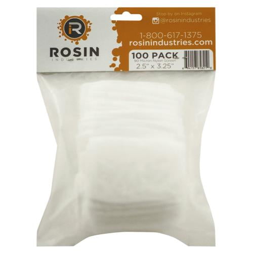 Rosin Industries 90 Micron Thickness Rosin Bag 1 100 Pack 12 Cs Walmart Com