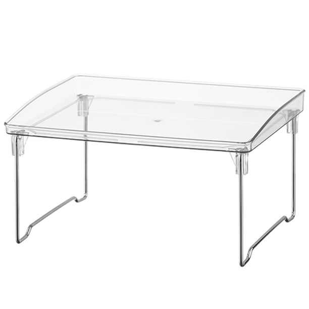 estante organizador de almacenamiento para baño, tocador, encimera, fregadero, armario, sostiene maquillaje, accesorios de ducha, colección Ligne, 1 paquete, transparente