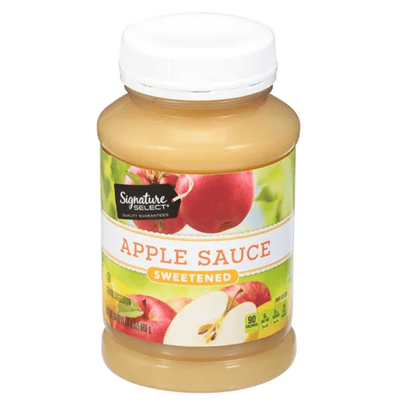 Signature S Sweetened Applesauce Ready-to-Eat 24 oz