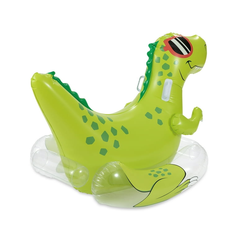 【デッドストック】バンダイ プレイディア BANDAI playdia 緑 Play Day Inflatable Rock N' Spray Dino Pool Game, Green, Ages 3