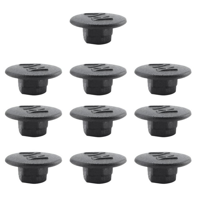 10 Pieces Hexagon Socket Screw Headset Cover Protection M6 - Black