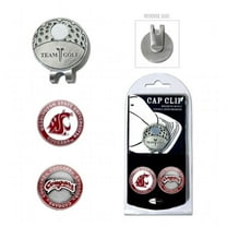 Team Golf NCAA WASHINGTON ST Cap Clip With 2 Golf Ball Markers