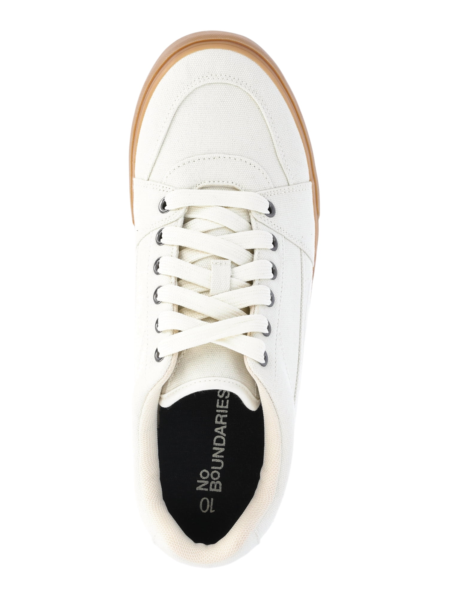 No Boundaries Men's Canvas Skate 2.0 Low Top Sneakers