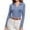 Light blue, variant on Nxznwn Womens Polo Shirts Long Sleeve Business Casual Tops Collared V Neck Ribbed Knit Sweater Slim Fit Basic Blouses