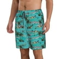 thumbnail image 2 of Naloa Hawaii Palms Men's Beach Shorts, Surfing shorts, Swim trunks, Quick Dry Swim Trunks for Surfing Beach Fun - Large, 2 of 9