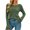 Army green, variant on Long Sleeve Women's Casual Tulle Top Blouse Lightweight Knit Pullover Sweater