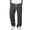 Z61 Dark Gray, variant on Summer Pants for Men Drawstring Casual Straight Leg Cotton Pants Textured Relaxed Fit Lightweight Breathable Travel Vacation Boho Clothes with Pockets Khaki,M