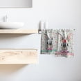 thumbnail image 6 of Happy Easter Bath Hand Towels 2 Pack Mr & Mrs. Rabbits Kitchen Tea Dish Towels 18"x26" Cute Bunny Spring Holiday Soft Absorbent Washcloths for Yoga Gym Bath Shower, 6 of 8