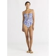 thumbnail image 2 of Free Assembly Women's and Women's Plus Ruched Cut Out One Piece Swimsuit, Sizes XS-1X, 2 of 5