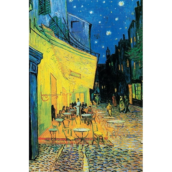 Vincent Van Gogh - Art Poster (Cafe Terrace) (Size: 24" x 36")