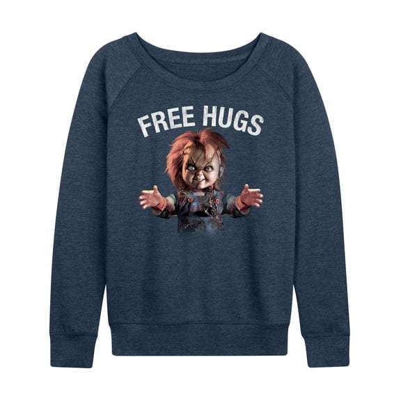 Chucky - Free Hugs - Women's Lightweight French Terry Long Sleeve Shirt