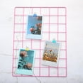 thumbnail image 4 of Uxcell 16"x12" Wire Grid Panel, 1 Pack Wall Grid Panels Board Photo Display Decor Hanging Organizer, Pink, 4 of 5
