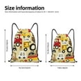 thumbnail image 4 of Kdxio Vehicles Print Drawstring Backpack Bag,Waterproof Draw String Back Sack, Gym Drawstring Bags Swim Bag For Unisex, 4 of 9