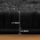 thumbnail image 3 of Alfombra PAGISOFE redonda Memory-Fo de 120 x 120 cm, negra, supersuave, 3 of 7