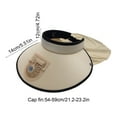 thumbnail image 3 of PALIFEUR Sun Visors Hat with Fan for Women, 3-Speed Adjustment Large Area Sun Protection Hat, Wide Brimmed Sun Protection Hat With USB Charging Fan, 3 of 7
