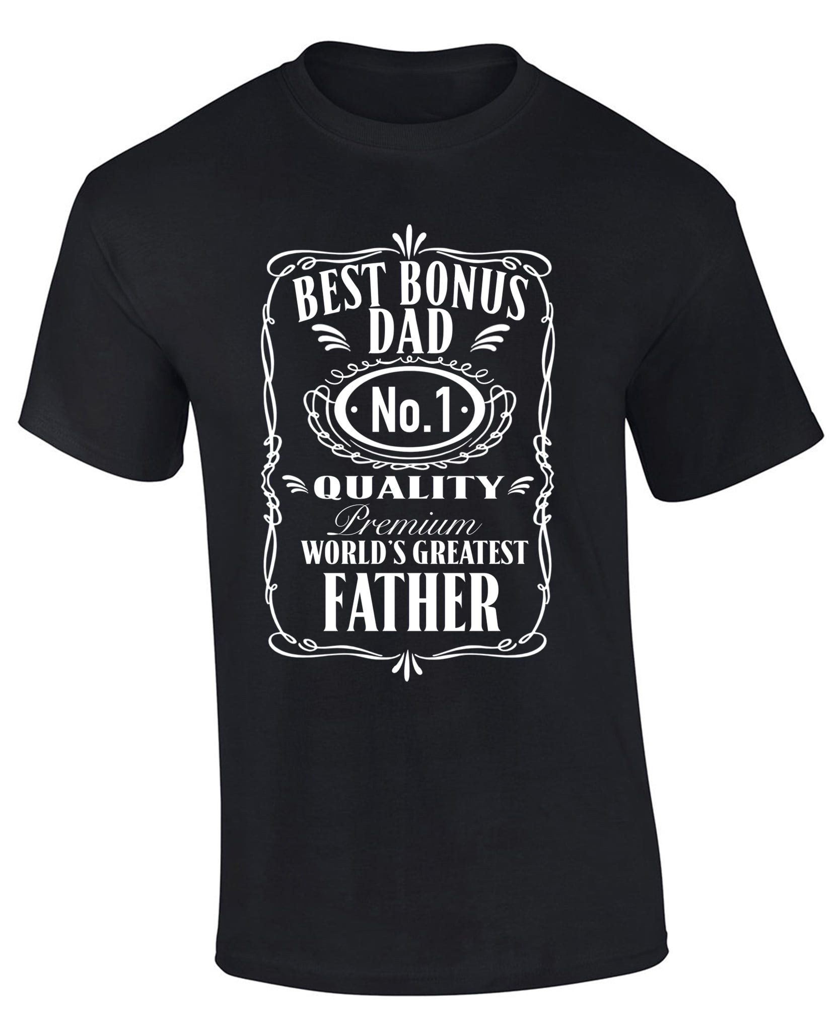 Mens Best Bonus Dad Number 1 Quality Premium World's Greatest Father ...