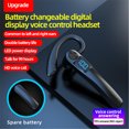 thumbnail image 3 of Open-Ear Bluetooth Headphones IP68 Waterproof, Bone Conduction Headphones, Secure Fit for Workouts, Running and Swimming, Built-in Microphone, App, 3 of 9