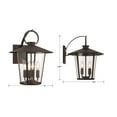 thumbnail image 4 of Crystorama Andover 4 Light Matte Black Outdoor Wall Mount - 14"W x 17.25"H x 15.5"D, 4 of 9