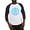 Blue/White, variant on CafePress - Blue Tribal Turtle Sun Baseball Jersey - Cotton Baseball Jersey, 3/4 Raglan Sleeve Shirt