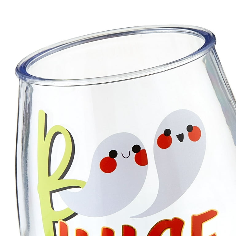 Boo Ghost Halloween Icons Beer Can Glass Cup