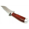 thumbnail image 2 of 10" STAINLESS STEEL WOOD HANDLE HUNTING KNIFE Survival Skinning Bowie Fishing Fixed Blade, 2 of 4