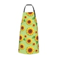 thumbnail image 2 of Bingfone Sunflower Leaves Apron Gifts For Men, Women Professional Grade Chef Apron for Kitchen,BBQ & Grill, 2 of 8