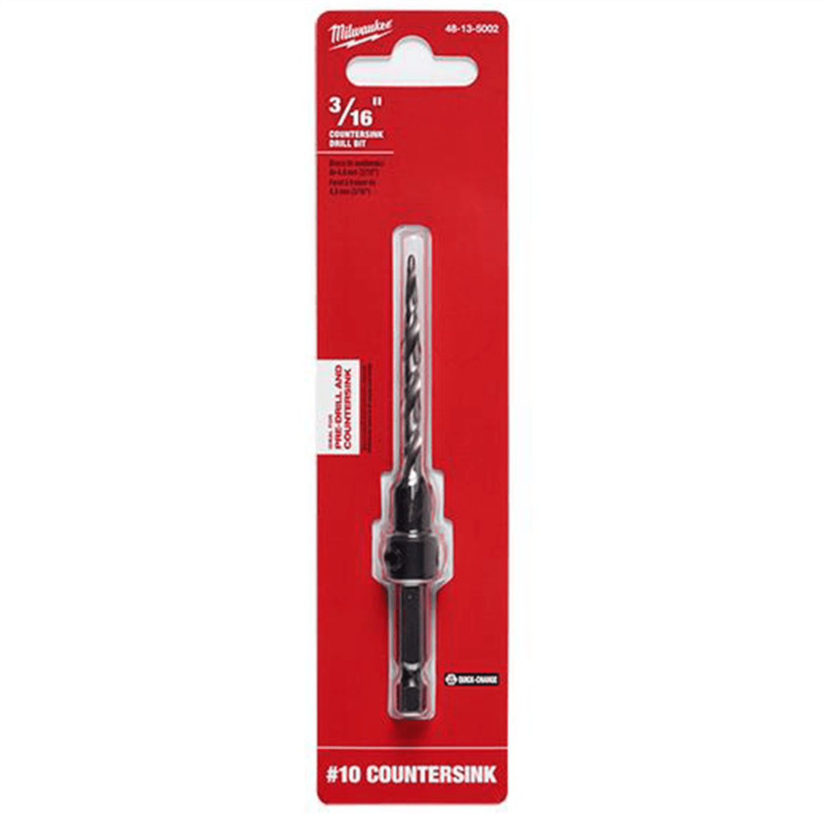 Milwaukee Tool 3/16" #10 Countersink Drill Bit