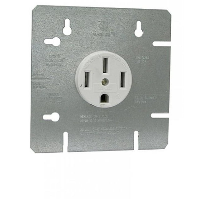 American Imaginations AI-35020 Réceptacle d'Autonomie Électrique 5,5 x 5,5 Po&44; Blanc