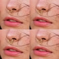 thumbnail image 3 of 1pc Stainless Steel Hoop Earrings with Chain Simple Septum Piercing Nose Rings Women Gold Color Tragus Rook Ear Piercing Jewelry, 3 of 5