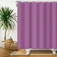 thumbnail image 4 of Lfeey Purple Shower Curtain Waterproof Fabric, Bathroom Decorative Curtains with 14 Hooks, 72"x84", 4 of 5