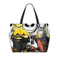 thumbnail image 1 of Goofa The Nightmare Before Christmas Pattern Large Capacity Beach Travel Bag – Waterproof Tote with Multiple Pockets,Nylon Handles, Ideal for Beach, Travel, Pool, and Gym, 1 of 7