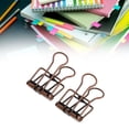 thumbnail image 4 of Hollow Binder Clamps, Multi Purpose 80Pcs Hollow Binder Clips Strong Clamping  For Study Purple Bronze, 4 of 8