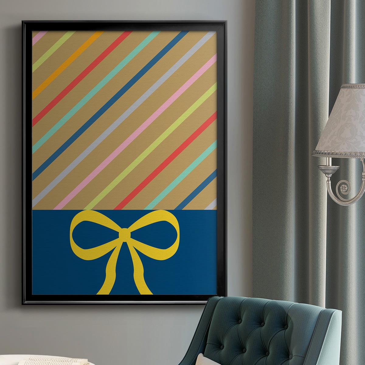 Stripes Premium Framed Print - Ready to Hang
