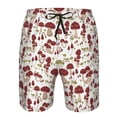 thumbnail image 3 of Balery Mushroom Traje de Baño Estilo Hawaiano para Hombre, Shorts de Secado Rápido con Bolsillos-Large, 3 of 6