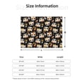 thumbnail image 5 of Yiaed Flower Fox Print Blanket Throw Blanket Soft Cozy Flannel Blanket for Home Bed Sofa Couch Chair-50"x40", 5 of 6