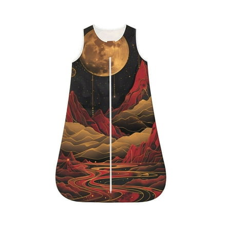 

Rocae Lunar Mountains Golden Rivers for Baby Unisex Sleeping Bag Sack Blanket baby sleep sack Wearable Blanket for Newborns Boys Girls-X-Large