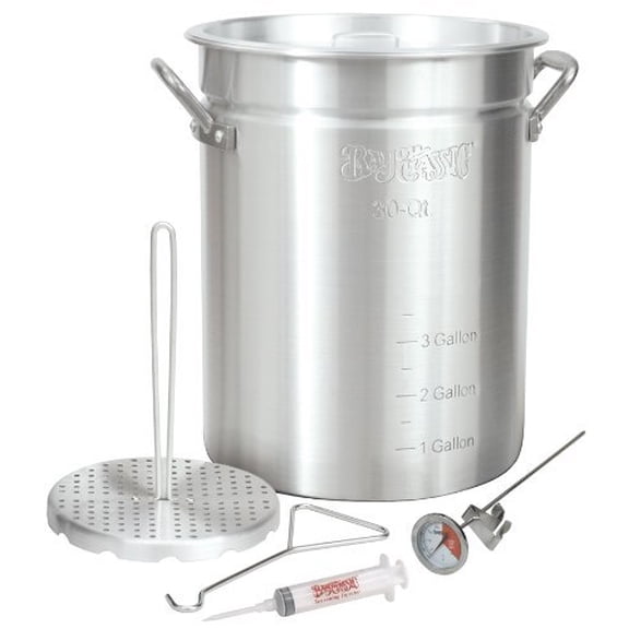 Bayou Classic 30 Qt. Outdoor Turkey Fryer Pot with Vented Lid 3025
