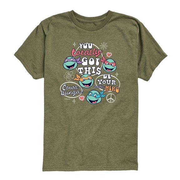 Teenage Mutant Ninja Turtles - You Totally Got This Toddler Boys' Toddler Short Sleeve Graphic T-Shirt
