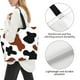 thumbnail image 3 of Balery Brown Black Cow Bolsa Tote Estilo Estético con Cremalleras, Bolsa de Hombro, Bolsa de Compras Grande y Plegable, 3 of 8
