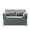 Gray, variant on AENKYO 46" Velvet Pull-out Sleeper Sofa Bed, Convertible Reclining Loveseat with 2 Pillows for Small Spaces, Gray