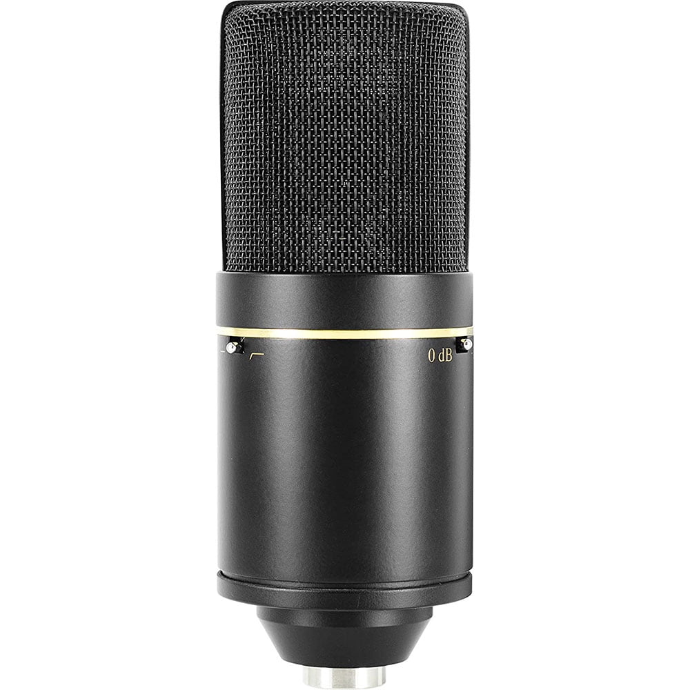 MXL 770 Multipurpose Cardioid Condenser Microphone (Black) Bundle with MXL HX9 Over-Ear Studio Pro Headphone