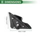 thumbnail image 5 of Reemplazo del espejo lateral izquierdo de Unique Bargains, ensamblaje del espejo retrovisor para Honda Accord 2013 2014 2015 2016 2017, negro brillante, ajuste de espejo eléctrico, 5 of 7