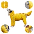 thumbnail image 4 of Chubasquero para perros grandes, chubasquero impermeable amarillo con capucha, que cubre todo el cuerpoPerro amarillo.8XL, 4 of 5