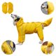 thumbnail image 4 of Chubasquero para perros grandes, chubasquero impermeable amarillo con capucha, que cubre todo el cuerpoPerro amarillo.8XL, 4 of 5