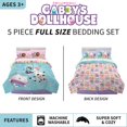 thumbnail image 2 of Juego de ropa de cama Franco DreamWorks Gabby's Dollhouse de tamaño completo, 2 of 5